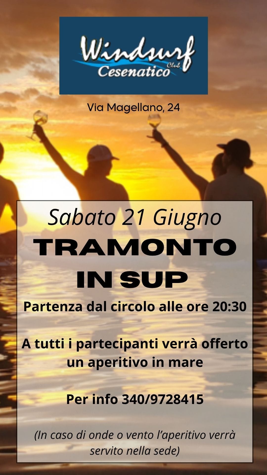 Tramonto in Sup 